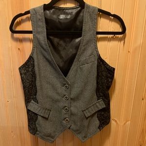 Gray with lace vest (Size small)